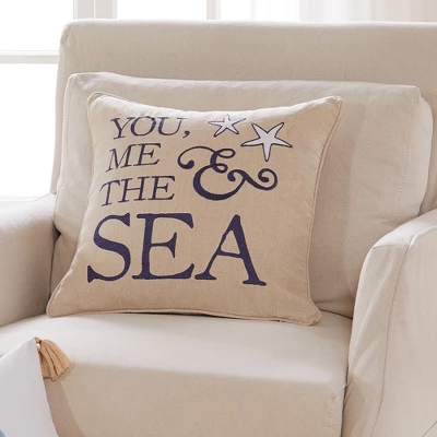 Blue Bay Seahorse Relax Decorative Pillow - Levtex Home 3 Blue Bay Seahorse Relax Decorative Pillow - Levtex Home