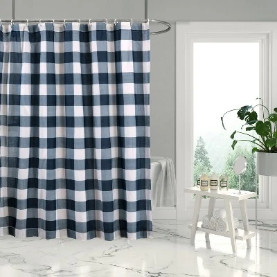 Camden Navy Shower Curtain - One Shower Curtain - Levtex Home 3 Camden Navy Shower Curtain - One Shower Curtain - Levtex Home