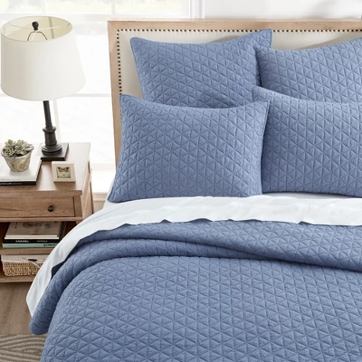 Rowan Blue Euro Sham 2pk - Levtex Home 3 Rowan Blue Euro Sham 2pk - Levtex Home