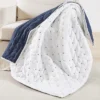 Embroidered Swiss Dot White And Navy Quilted Throw - Levtex Home 2 Embroidered Swiss Dot White And Navy Quilted Throw - Levtex Home -Letex Home Shop GUEST 09634319 e18e 40de b31c c32a1f63018f