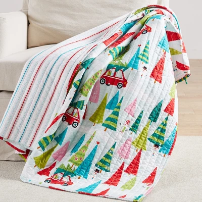 Merry & Bright Holly Jolly Holiday Quilted Throw - Levtex Home 3 Merry & Bright Holly Jolly Holiday Quilted Throw - Levtex Home