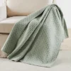 Cross Stitch Desert Sage Quilted Throw- Levtex Home