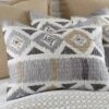 Santa Fe Standard Sham - Greys, Tan, And White - Levtex Home