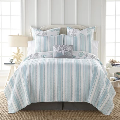 Cape Coral Quilt And Pillow Sham Set - Levtex Home 3 Cape Coral Quilt And Pillow Sham Set - Levtex Home