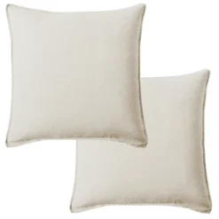 100% Linen - Square Decorative Pillow Cover Set - 2pk - Levtex Home 17 100% Linen - Square Decorative Pillow Cover Set - 2pk - Levtex Home -Letex Home Shop GUEST 4531f6fc 9f63 4637 921d c96e0e3d0950