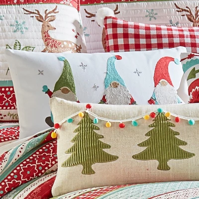 Let It Snow Holiday Decorative Pillow White - Levtex Home 3 Let It Snow Holiday Decorative Pillow White - Levtex Home