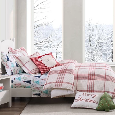 Peppermint Plaid Duvet Cover Set - Levtex Home 4 Peppermint Plaid Duvet Cover Set - Levtex Home - Image 2