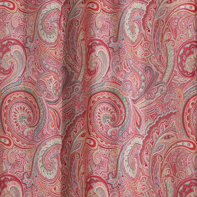 Spruce Paisley Lined Curtain Panel With Rod Pocket - Levtex Home 4 Spruce Paisley Lined Curtain Panel With Rod Pocket - Levtex Home - Image 2