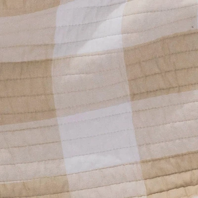 Camden Taupe Quilted Throw - Levtex Home 4 Camden Taupe Quilted Throw - Levtex Home - Image 2