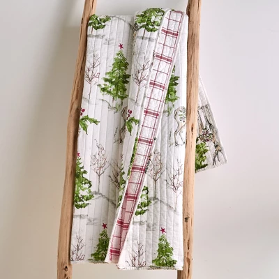 Sleigh Bells Holiday Quilted Throw Multi Color - Villa Lugano 5 Sleigh Bells Holiday Quilted Throw Multi Color - Villa Lugano - Image 3