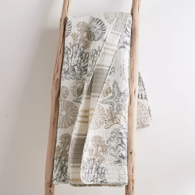 Caspian Sea Quilted Throw - Levtex Home 4 Caspian Sea Quilted Throw - Levtex Home - Image 2