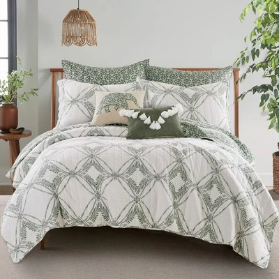 Kemala Sage Euro Sham Set Of 2 - Levtex Home 4 Kemala Sage Euro Sham Set Of 2 - Levtex Home - Image 2