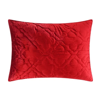 BH Caserta Velvet Red Sham - Levtex Home 6 BH Caserta Velvet Red Sham - Levtex Home - Image 4