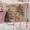 Villa Lugano Sleigh Bells Happy Holidays Pillow - By Levtex Home