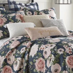 Fiori Lace Overlay Decorative Pillow - Levtex Home