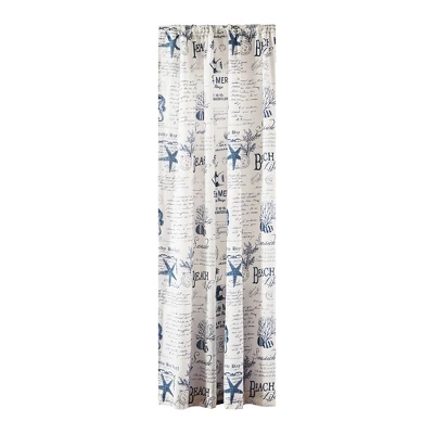 Beach Life Lined Curtain Panel With Rod Pocket - Levtex Home 3 Beach Life Lined Curtain Panel With Rod Pocket - Levtex Home