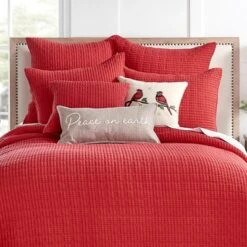 Mills Waffle Red Euro Sham Set Of 2- Levtex Home 5 Mills Waffle Red Euro Sham Set Of 2- Levtex Home -Letex Home Shop GUEST 63de4848 0ee0 4fb7 afaf e45b30da3735