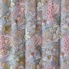 Angelica Floral Lined Curtain Panel With Rod Pocket - 2pk - Levtex Home