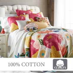 Grandiflora Quilt And Pillow Sham Set - Levtex Home 9 Grandiflora Quilt And Pillow Sham Set - Levtex Home -Letex Home Shop GUEST 67ca23fe e533 4f2e 841e 437e21192349