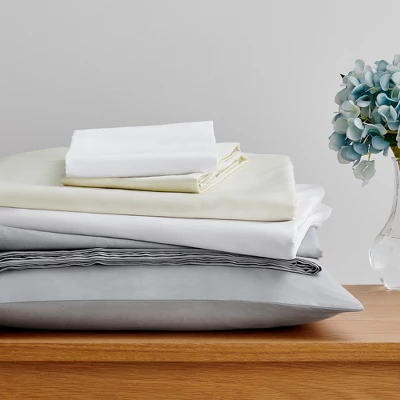 White Sateen Full 4pc Sheet Set - Levtex Home 5 White Sateen Full 4pc Sheet Set - Levtex Home - Image 3