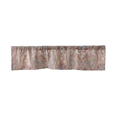 Kasey Paisley Window Valance - Brown 3 Kasey Paisley Window Valance - Brown