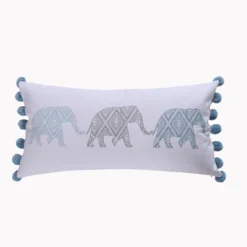 Kavi Elephant Poms Pillow - Levtex Home