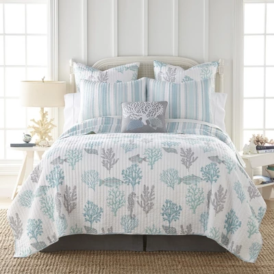 Cape Coral Quilt And Pillow Sham Set - Levtex Home 4 Cape Coral Quilt And Pillow Sham Set - Levtex Home - Image 2