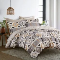 Santa Fe Duvet Set - Grey, Cream & Tan - Levtex Home 9 Santa Fe Duvet Set - Grey, Cream & Tan - Levtex Home -Letex Home Shop GUEST 777d9b28 b251 4574 ac68 2c9e3d188885