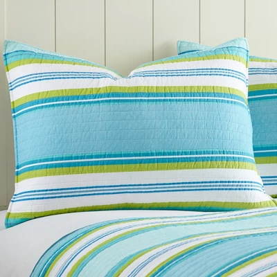 Cozumel Quilt Set - Coastal Multicolor - Levtex Home 4 Cozumel Quilt Set - Coastal Multicolor - Levtex Home - Image 2