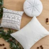 O Christmas Round Metalic Snowflake Pillow R16 -Levtex Home 2 O Christmas Round Metalic Snowflake Pillow R16 -Levtex Home -Letex Home Shop GUEST 7aa97b31 5ef6 4849 bf05 de9a8d0ea9b6 1