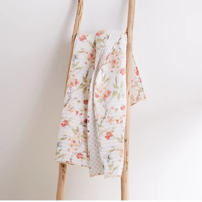 Pippa Floral Quilted Throw - Levtex Home 4 Pippa Floral Quilted Throw - Levtex Home - Image 2