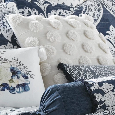 Abelia Dots Decorative Pillow Off-White - Levtex Home 4 Abelia Dots Decorative Pillow Off-White - Levtex Home - Image 2