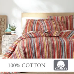 Uluru Stripe Quilt And Pillow Sham Set - Levtex Home 11 Uluru Stripe Quilt And Pillow Sham Set - Levtex Home -Letex Home Shop GUEST a53e125c d6b2 4314 b750 a4af84b7e592