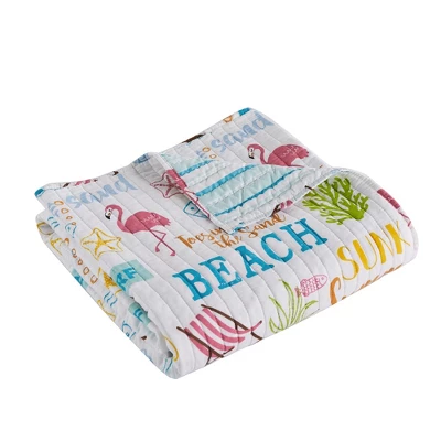 Beach Days Throw - One Quilted Throw - Levtex Home 5 Beach Days Throw - One Quilted Throw - Levtex Home - Image 3