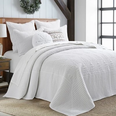 O Christmas Tree White Bedspread Set - Levtex Home 3 O Christmas Tree White Bedspread Set - Levtex Home