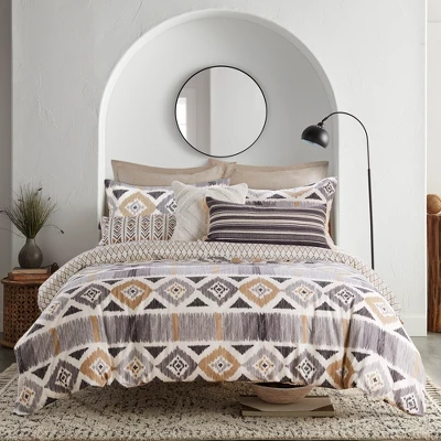 Santa Fe Duvet Set - Grey, Cream & Tan - Levtex Home 7 Santa Fe Duvet Set - Grey, Cream & Tan - Levtex Home - Image 5