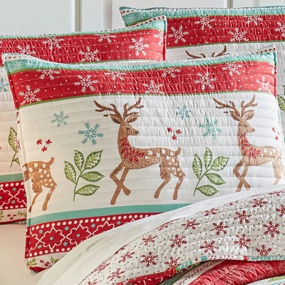 Let It Snow Holiday Quilt Set - Levtex Home 4 Let It Snow Holiday Quilt Set - Levtex Home - Image 2