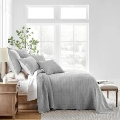 Mills Waffle Bedspread And Pillow Sham Set - Levtex Home