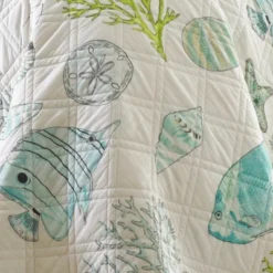 Biscayne Quilt Set - Teal, Green, Aqua - Levtex Home 12 Biscayne Quilt Set - Teal, Green, Aqua - Levtex Home -Letex Home Shop GUEST d2f7b75a 715c 44b3 afc2 cae641e553d6