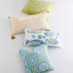 Ocean Springs Embroidered Fish Decorative Pillow - Levtex Home 8 Ocean Springs Embroidered Fish Decorative Pillow - Levtex Home -Letex Home Shop GUEST d64809c8 f0ed 4b2c 831d 2660ce68053a