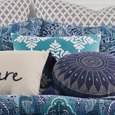 Bellamy Teal Decorative Pillow - Levtex Home 4 Bellamy Teal Decorative Pillow - Levtex Home - Image 2