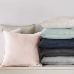 100% Linen - Square Decorative Pillow Cover Set - 2pk - Levtex Home 15 100% Linen - Square Decorative Pillow Cover Set - 2pk - Levtex Home -Letex Home Shop GUEST db29ad11 e92e 4271 abdf 9027fe445518