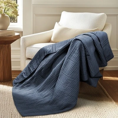 Cloud Waffle Quilted Throw - Levtex Home 7 Cloud Waffle Quilted Throw - Levtex Home - Image 5