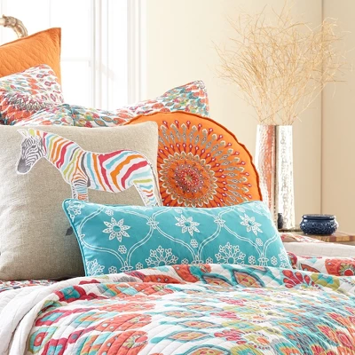 Mirage Green Woven Decorative Pillow - Levtex Home 5 Mirage Green Woven Decorative Pillow - Levtex Home - Image 3