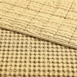 Mills Waffle Ochre Quilted Throw- Levtex Home 8 Mills Waffle Ochre Quilted Throw- Levtex Home -Letex Home Shop GUEST e9a510b5 a7b9 4511 953e 0e0d12c17698