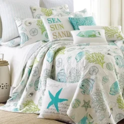 Biscayne Quilt Set - Teal, Green, Aqua - Levtex Home 14 Biscayne Quilt Set - Teal, Green, Aqua - Levtex Home -Letex Home Shop GUEST eb4e2fcd 96c2 425b 9ac6 26e19d8ae3a0