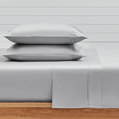 Gray Sateen King 4pc Sheet Set - Levtex Home 3 Gray Sateen King 4pc Sheet Set - Levtex Home