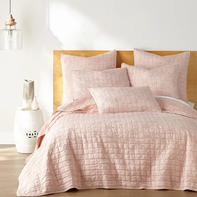 Bowie Blush Euro Sham Set Of 2 - Levtex Home 4 Bowie Blush Euro Sham Set Of 2 - Levtex Home - Image 2