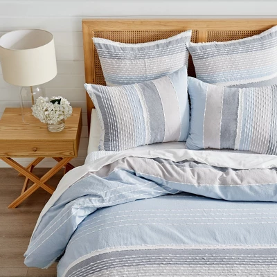Santander Comforter Set - Blue, Grey & White - Levtex Home 4 Santander Comforter Set - Blue, Grey & White - Levtex Home - Image 2